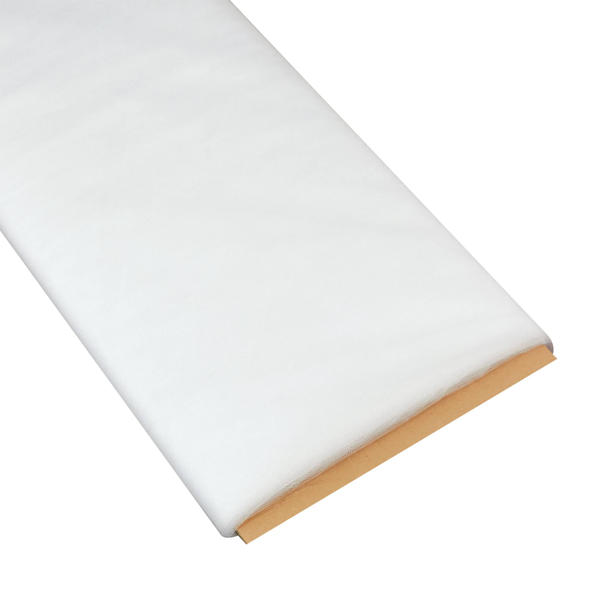 Wyla Bright White Shiny Tulle